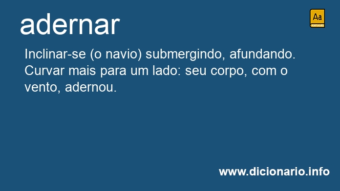 Significado de adernamos