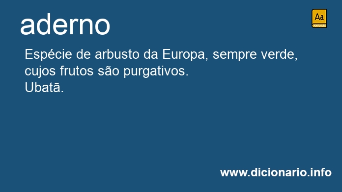 Significado de adernos