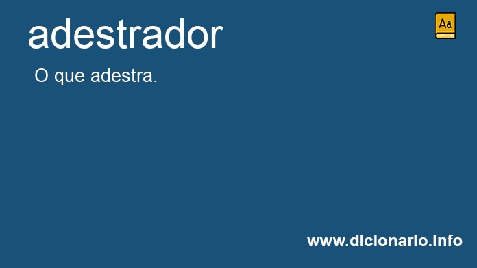 Significado de adestrador