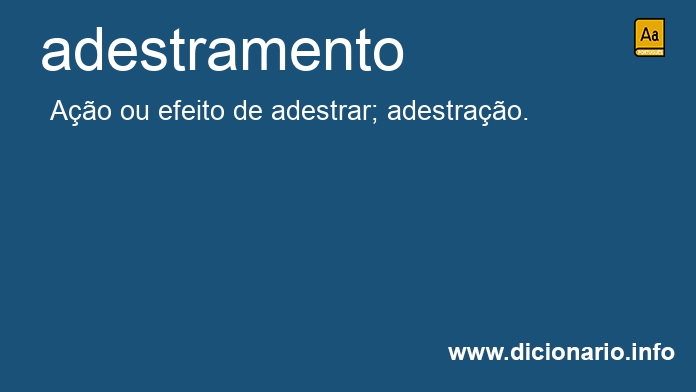 Significado de adestramento