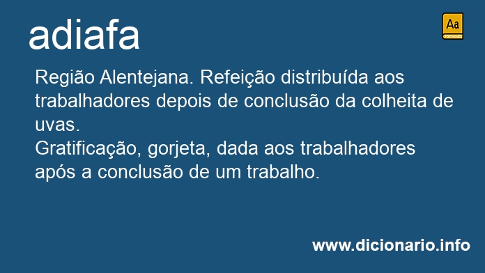 Significado de adiafas