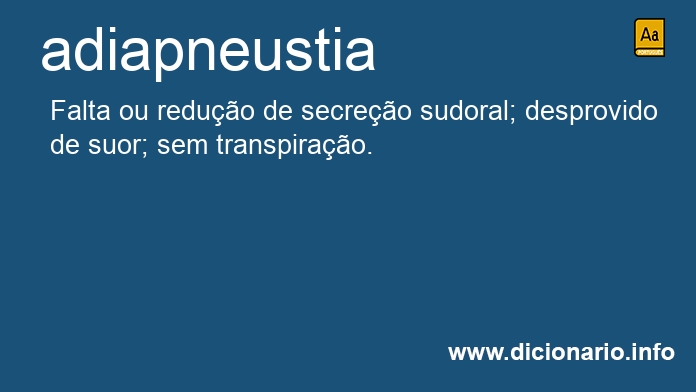 Significado de adiapneustia