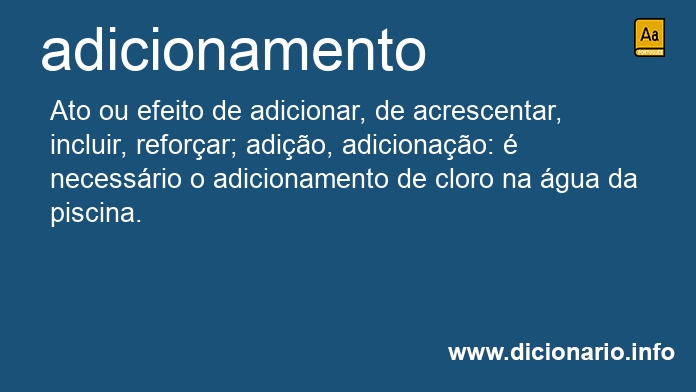 Significado de adicionamento