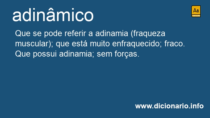 Significado de adinmica