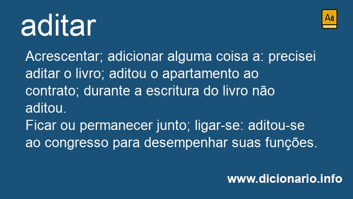 Significado de aditarei