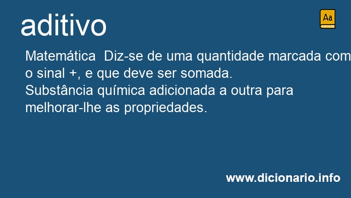 Significado de aditivo