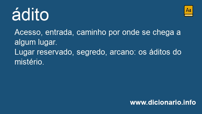 Significado de ditos
