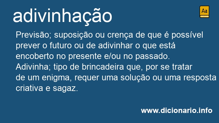 Significado de adivinhaes