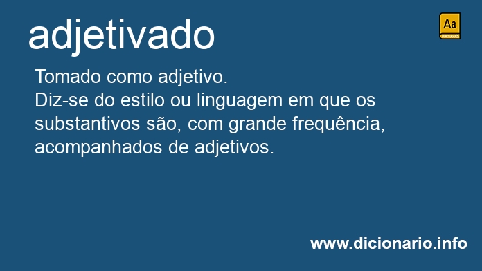 Significado de adjetivada