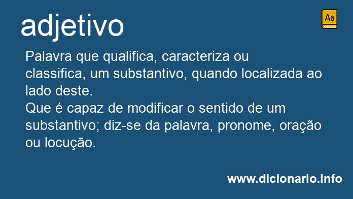 Significado de adjetivo