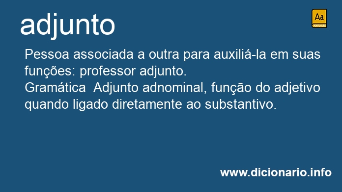 Significado de adjunto