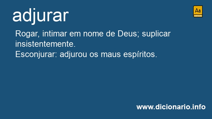 Significado de adjurardes