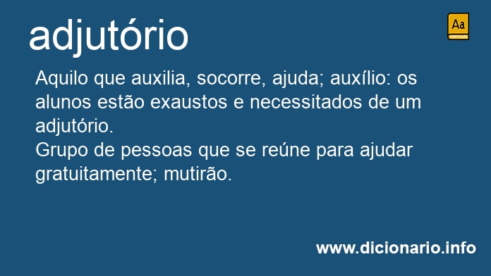 Significado de adjutria