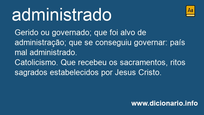Significado de administrados