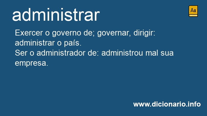 Significado de administrais