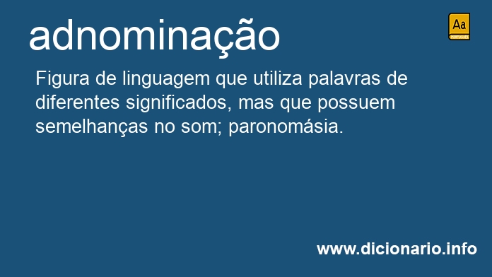 Significado de adnominao