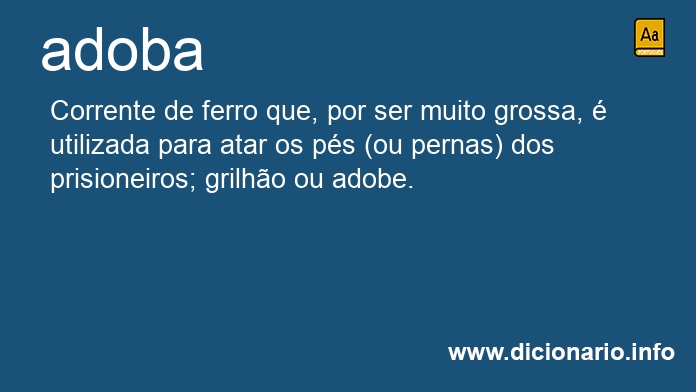 Significado de adoba
