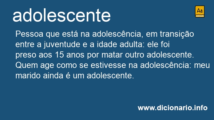 Significado de adolescente