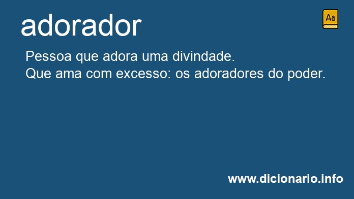 Significado de adorador