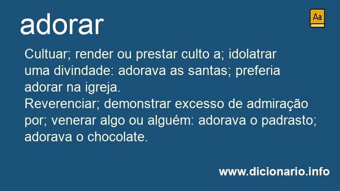 Significado de adorar