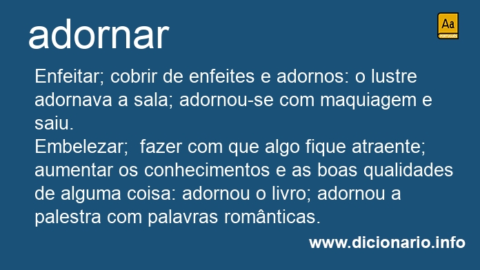 Significado de adornara