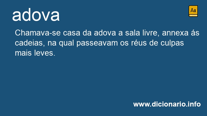 Significado de adova