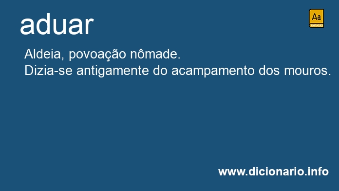 Significado de aduarei