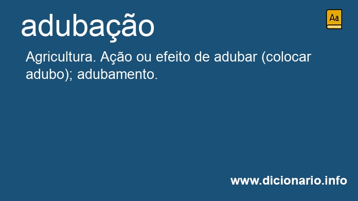Significado de adubao