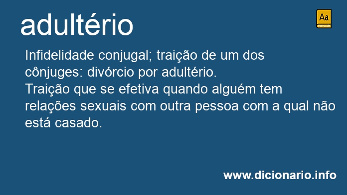 Significado de adultrios