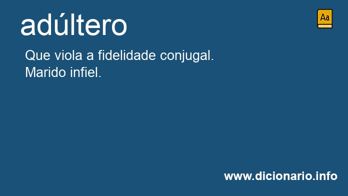 Significado de adltero