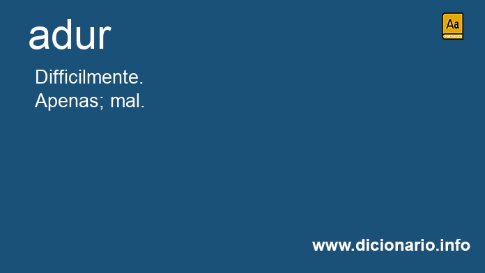 Significado de adur