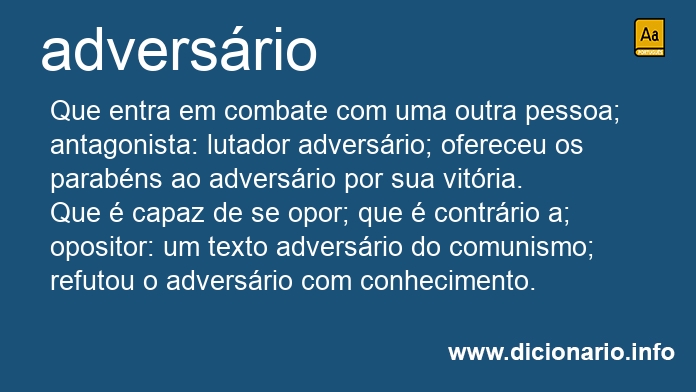 Significado de adversria