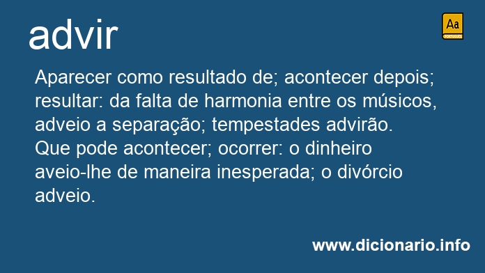 Significado de advisseis