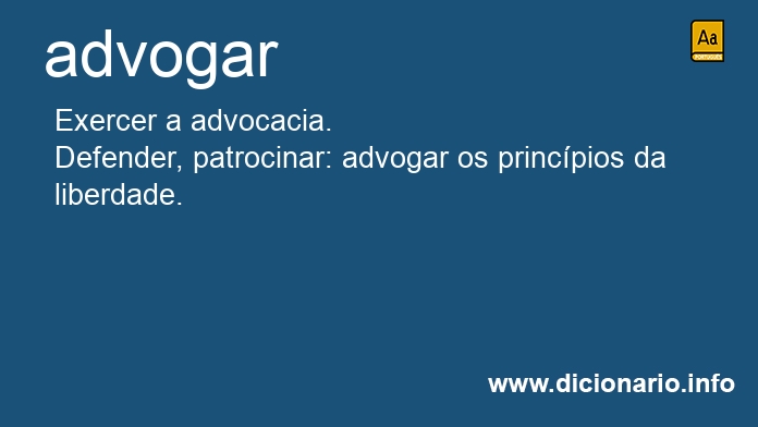 Significado de advogue