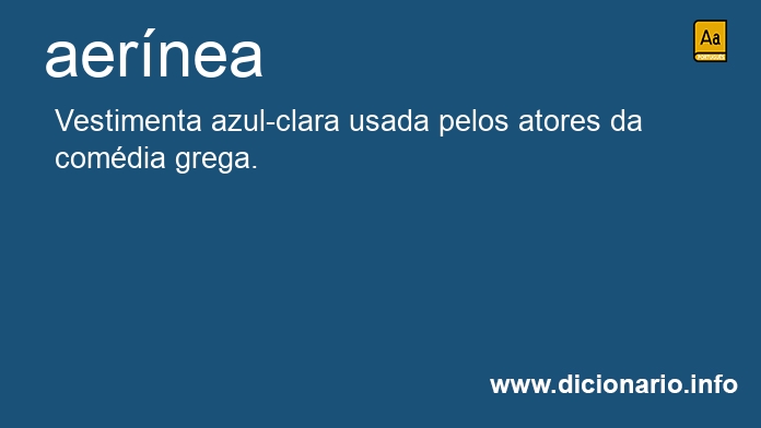 Significado de aernea