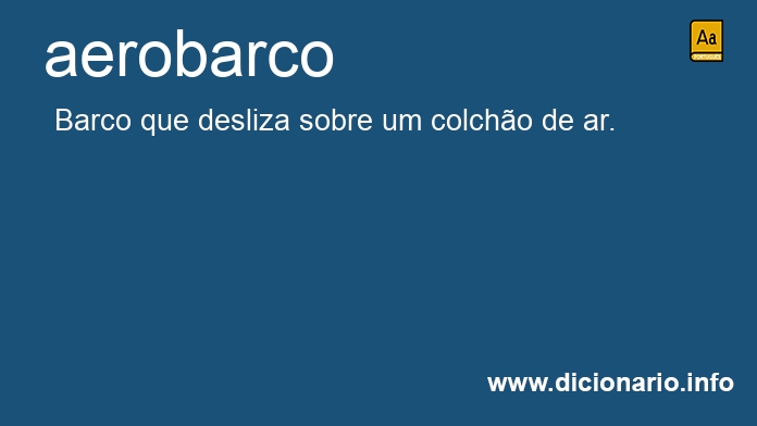 Significado de aerobarco