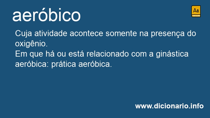 Significado de aerbico