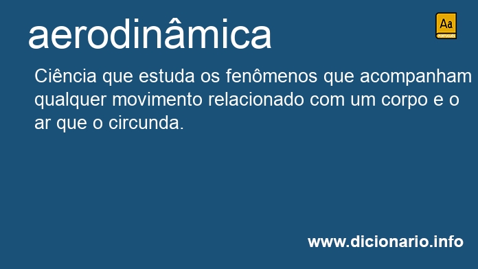 Significado de aerodinmica