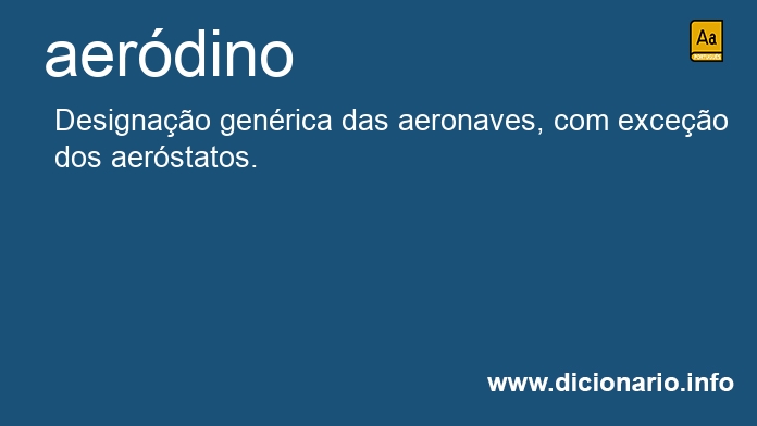 Significado de aerdino
