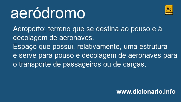 Significado de aerdromo