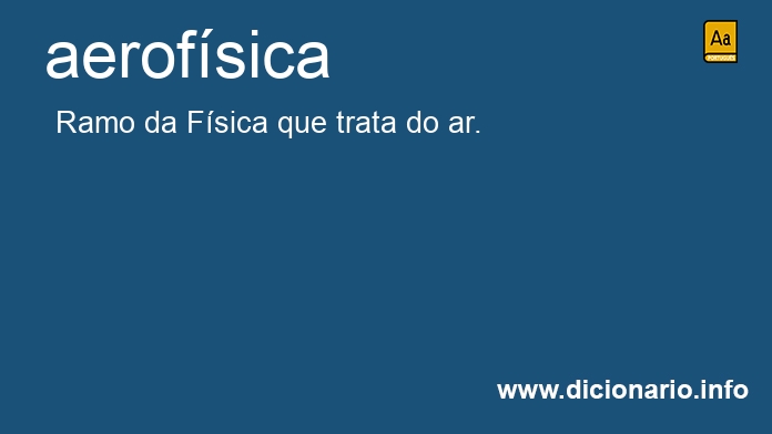 Significado de aerofsica