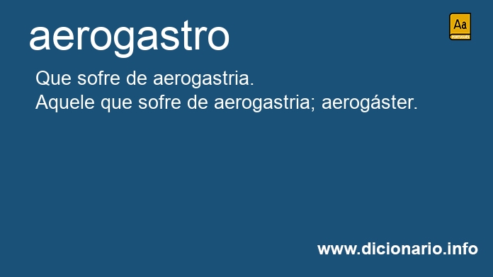 Significado de aerogastro