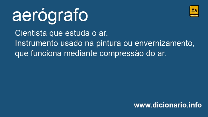 Significado de aergrafo