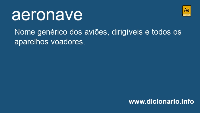 Significado de aeronave