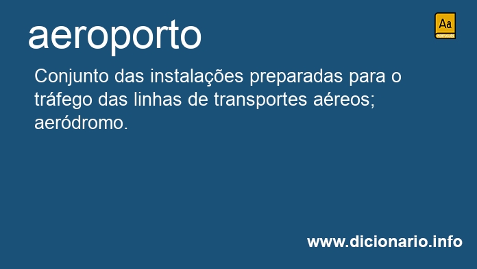 Significado de aeroporto