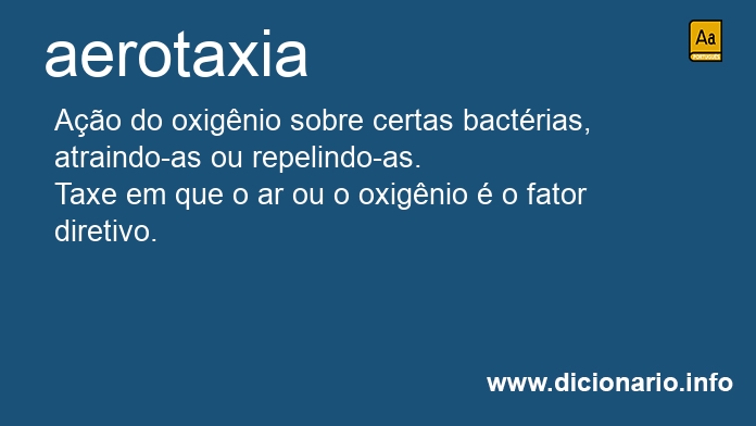 Significado de aerotaxia