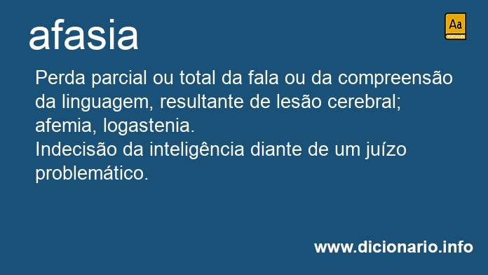 Significado de afasia