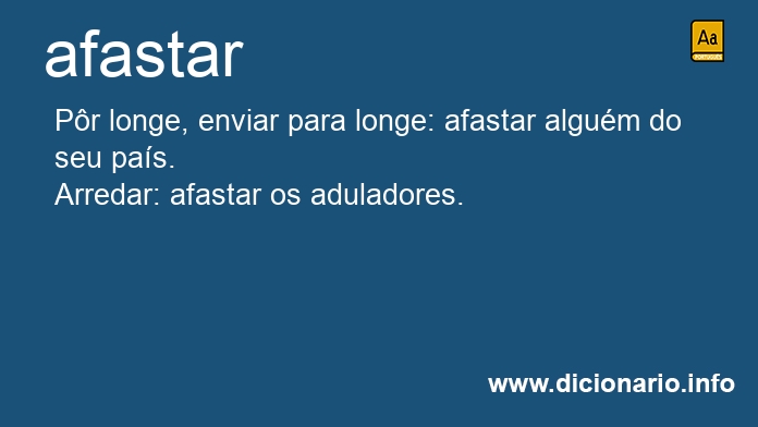 Significado de afastar