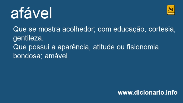 Significado de afvel