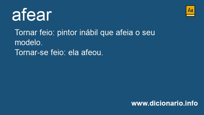 Significado de afearam